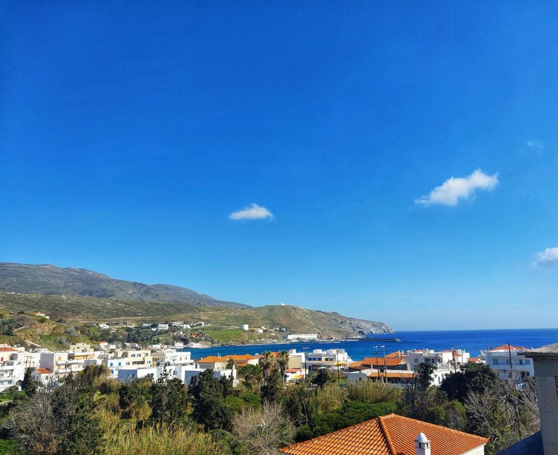 شقة Anemone Bleu-Sea View-200M From Chora Pedestrian Ándros المظهر الخارجي الصورة
